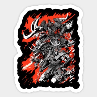 Samurai warriors art Sticker